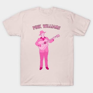 Pink w/Guitar Drawing T-Shirt